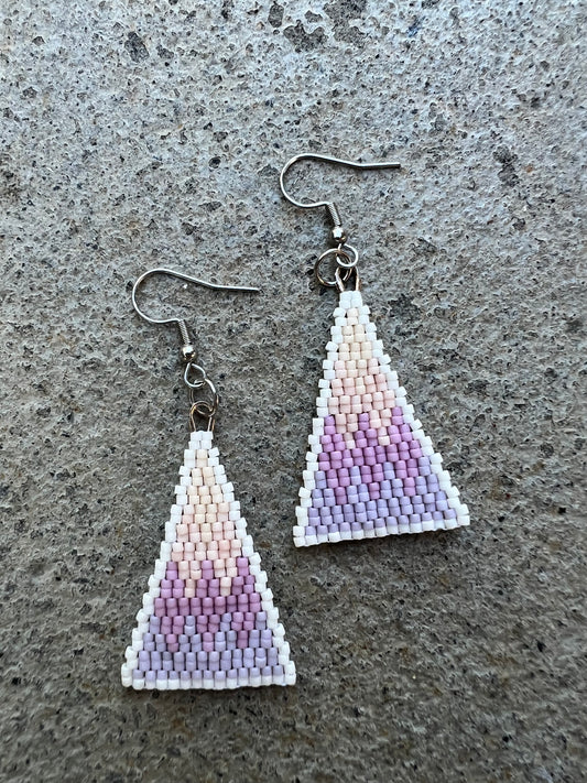 Ombre Purple Triangles